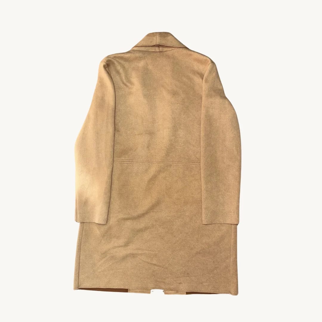 Abrigo Zara Open Front - Crema