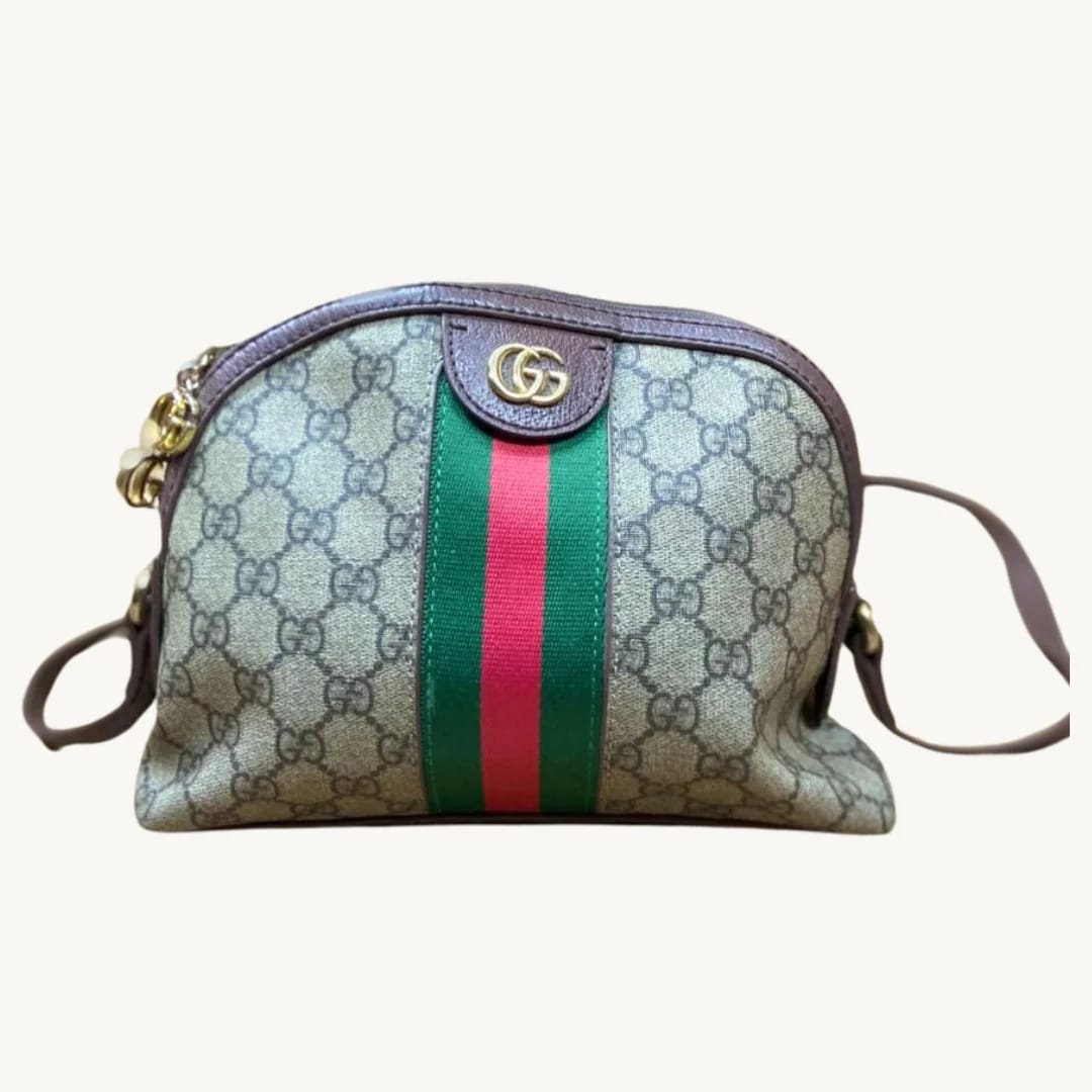 Bolso de Hombro Gucci Ophidia GG Medium con Tribanda Web