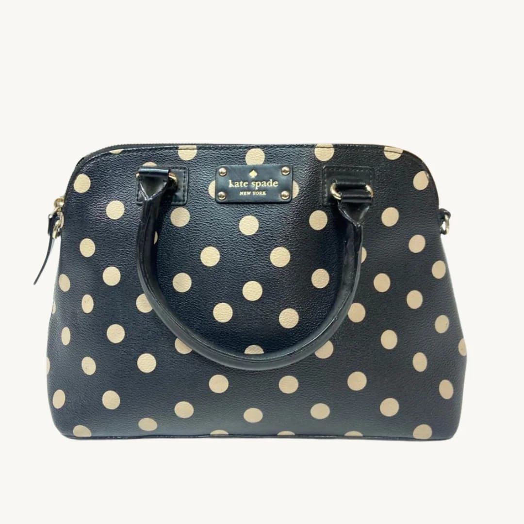 Bolso Satchel Kate Spade New York Maise de Piel con Estampado de Lunares