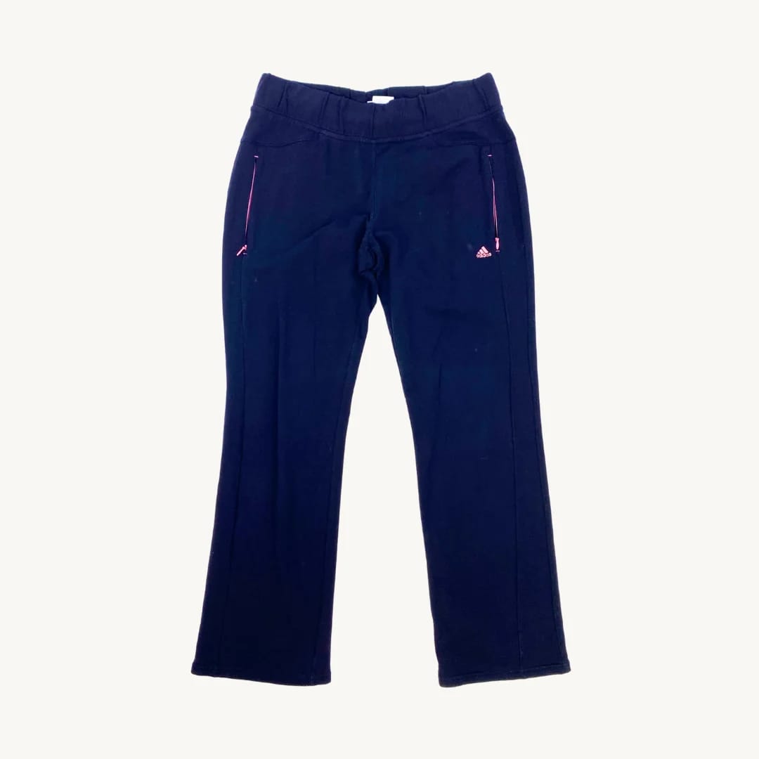 Buzo adidas azul marino con rosado