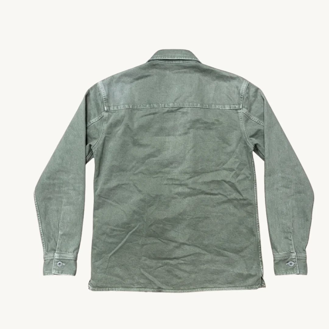 Camisa Zara Casual - Verde Musgo