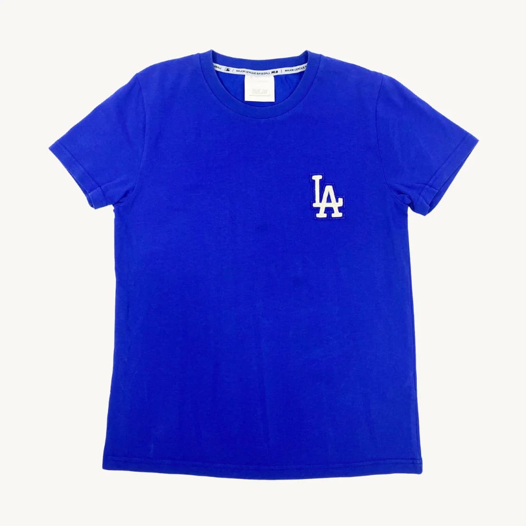 Polera MLB Los Angeles Dodgers Azul con Logo Pequeño