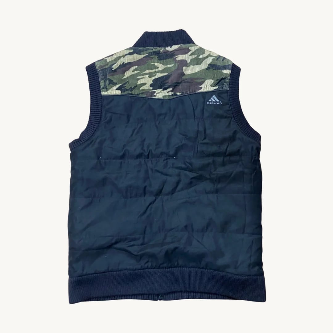 Chaleco Acolchado Adidas Originals "Camo-Mix" - Negro y Camuflaje Militar