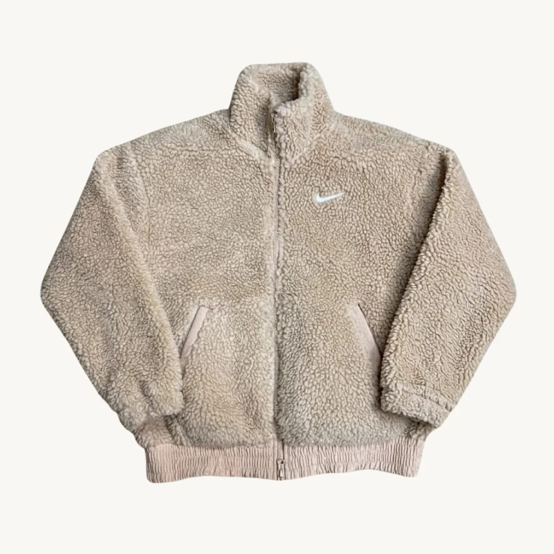 Polerón de Polar Nike Sherpa - Blanco Crema