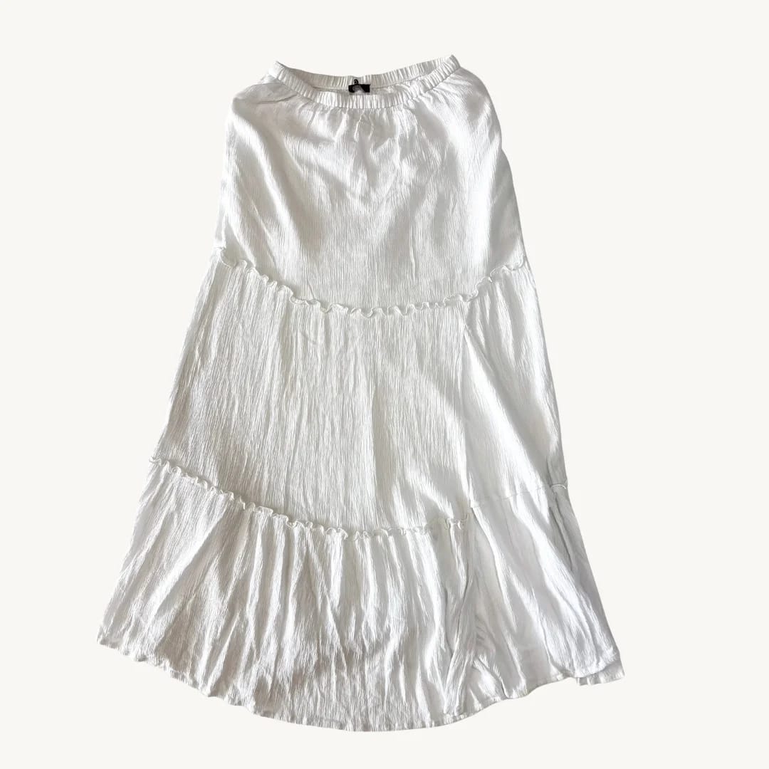 Falda Larga C&A - Blanco