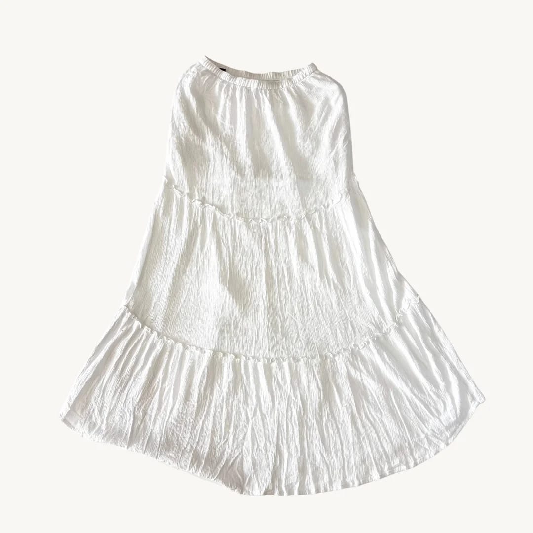 Falda Larga C&A - Blanco
