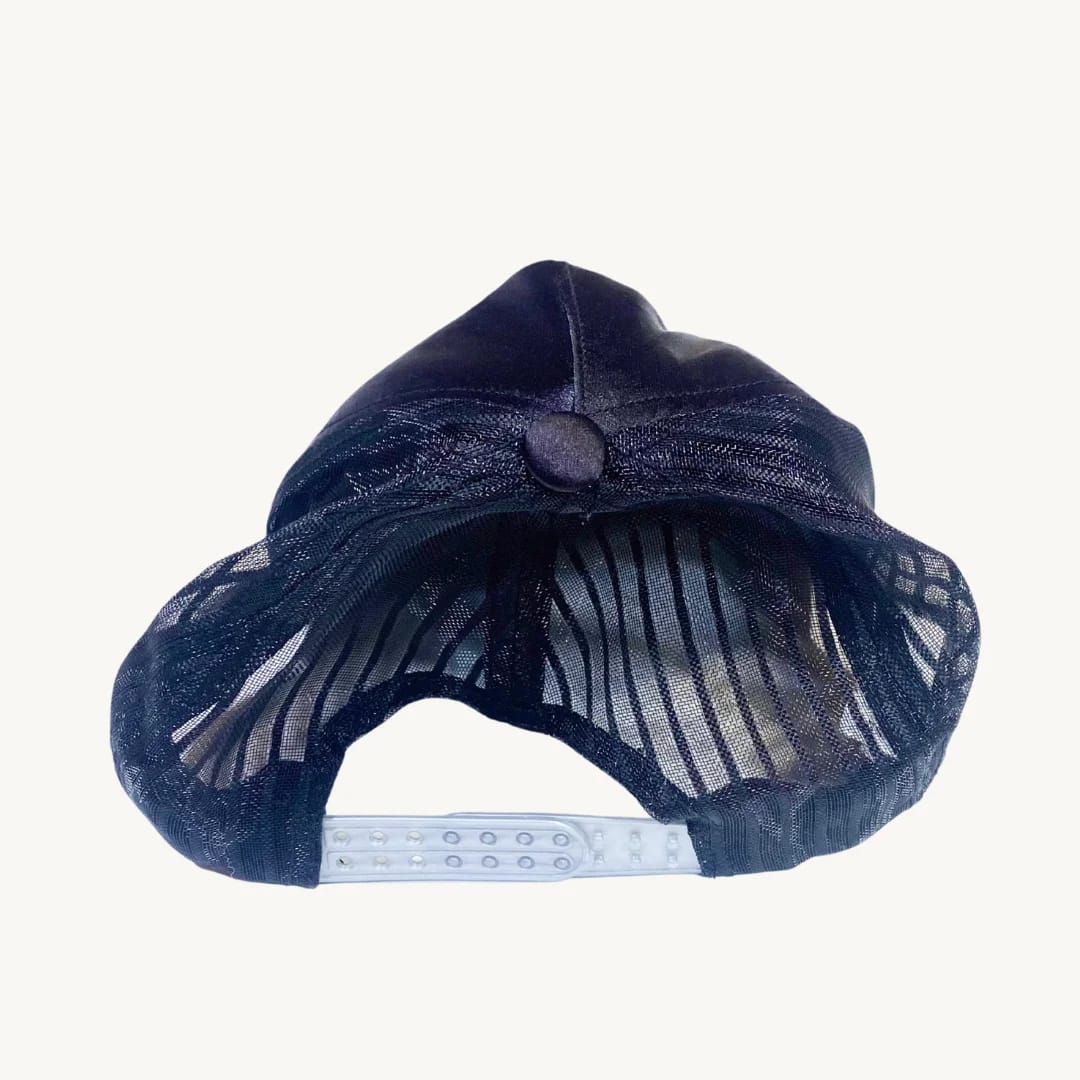 Gorra Trucker MLB Los Angeles Dodgers Negro Satinado Malla