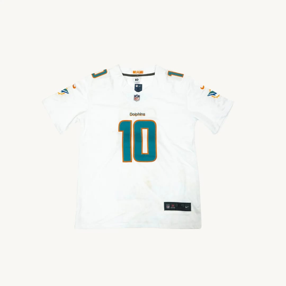 Jersey de Futbol Americano Miami Dolphins Tyreek Hill 10 Nike Blanco