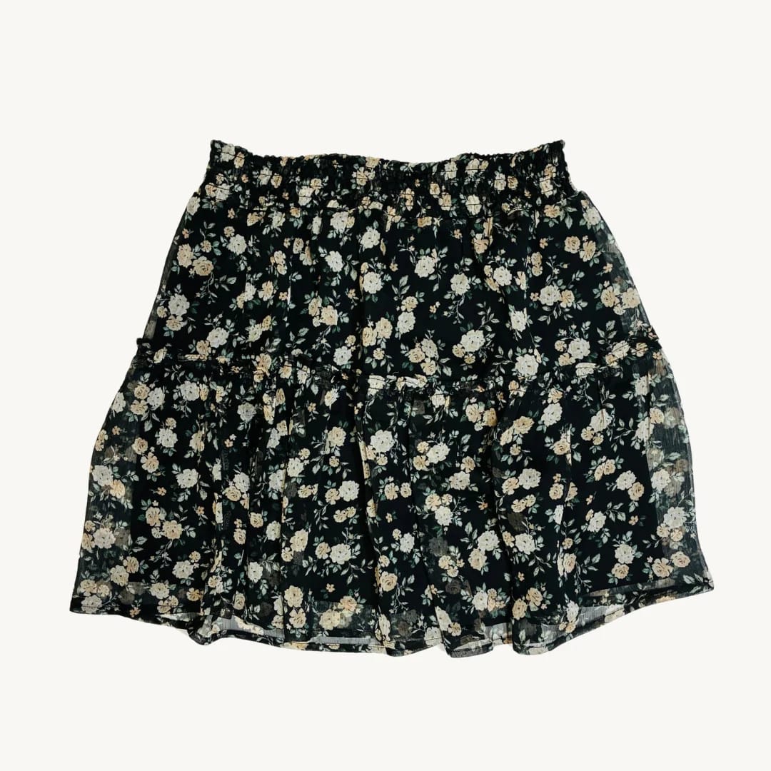 Mini Falda CKH - Flores en Contraste