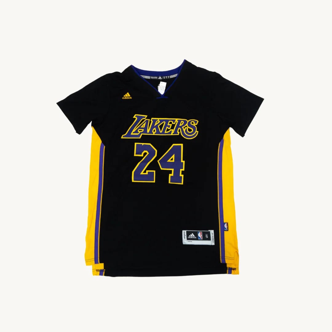 Polera de Basquetbol Los Angeles Lakers Kobe Bryant 24 Adidas Negra