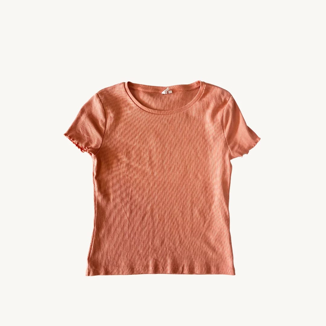 Polera Rib QS - Tono Durazno Pastel