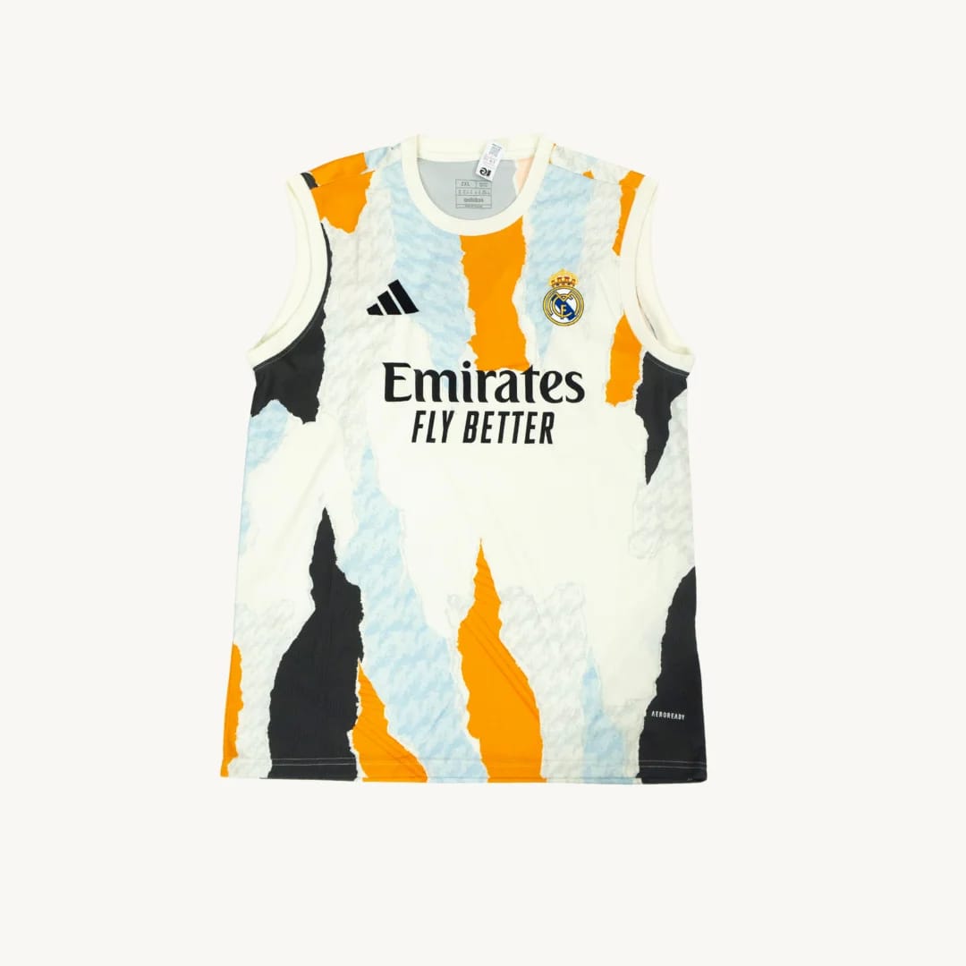 Polera sin Mangas de Entrenamiento Real Madrid Adidas Multicolor