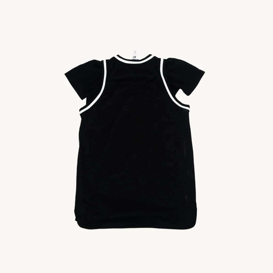 Polera Vestido Dos en Uno Champion Mesh Negro de Mujer