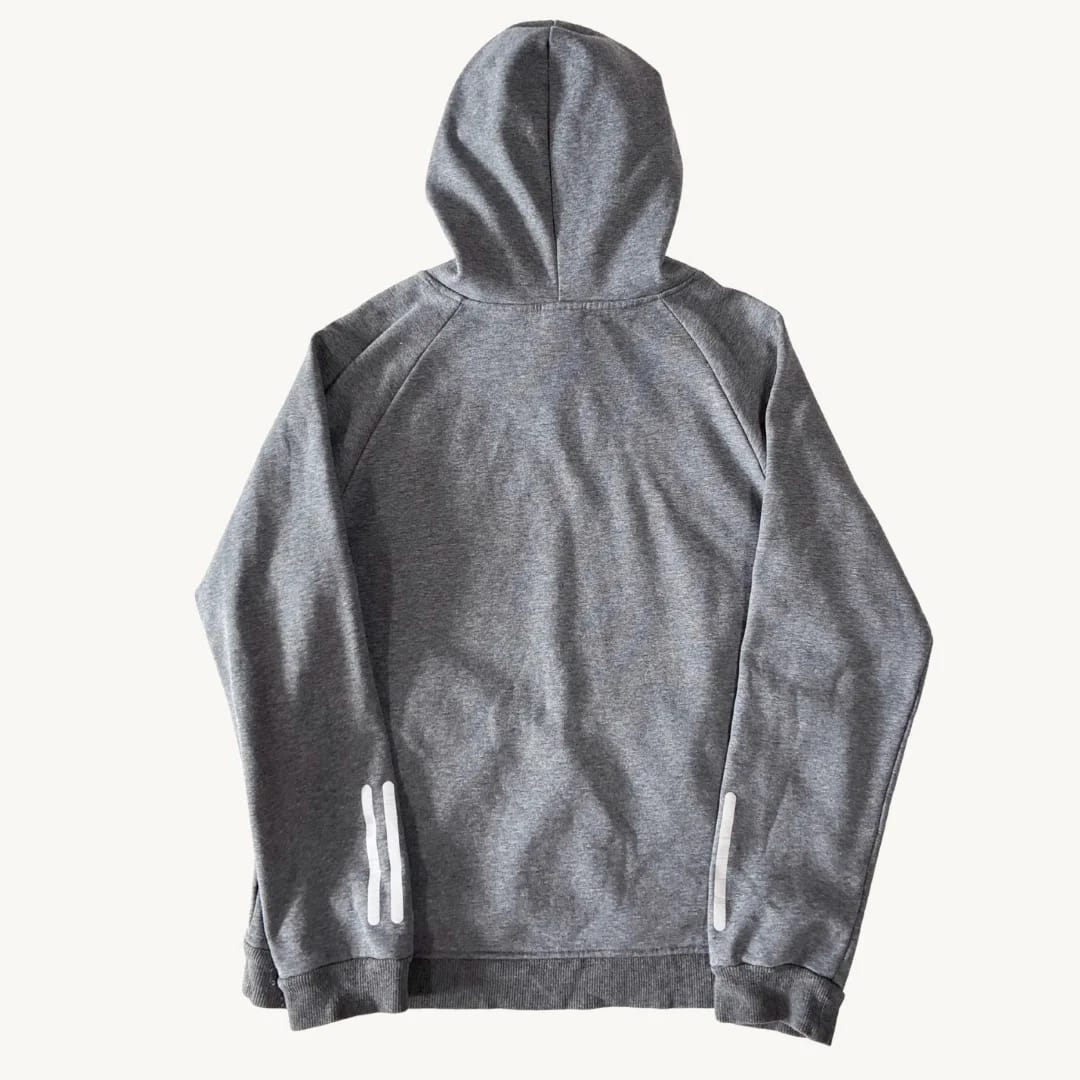 Poleron Adidas Essentials 3-Stripes Gris Melange