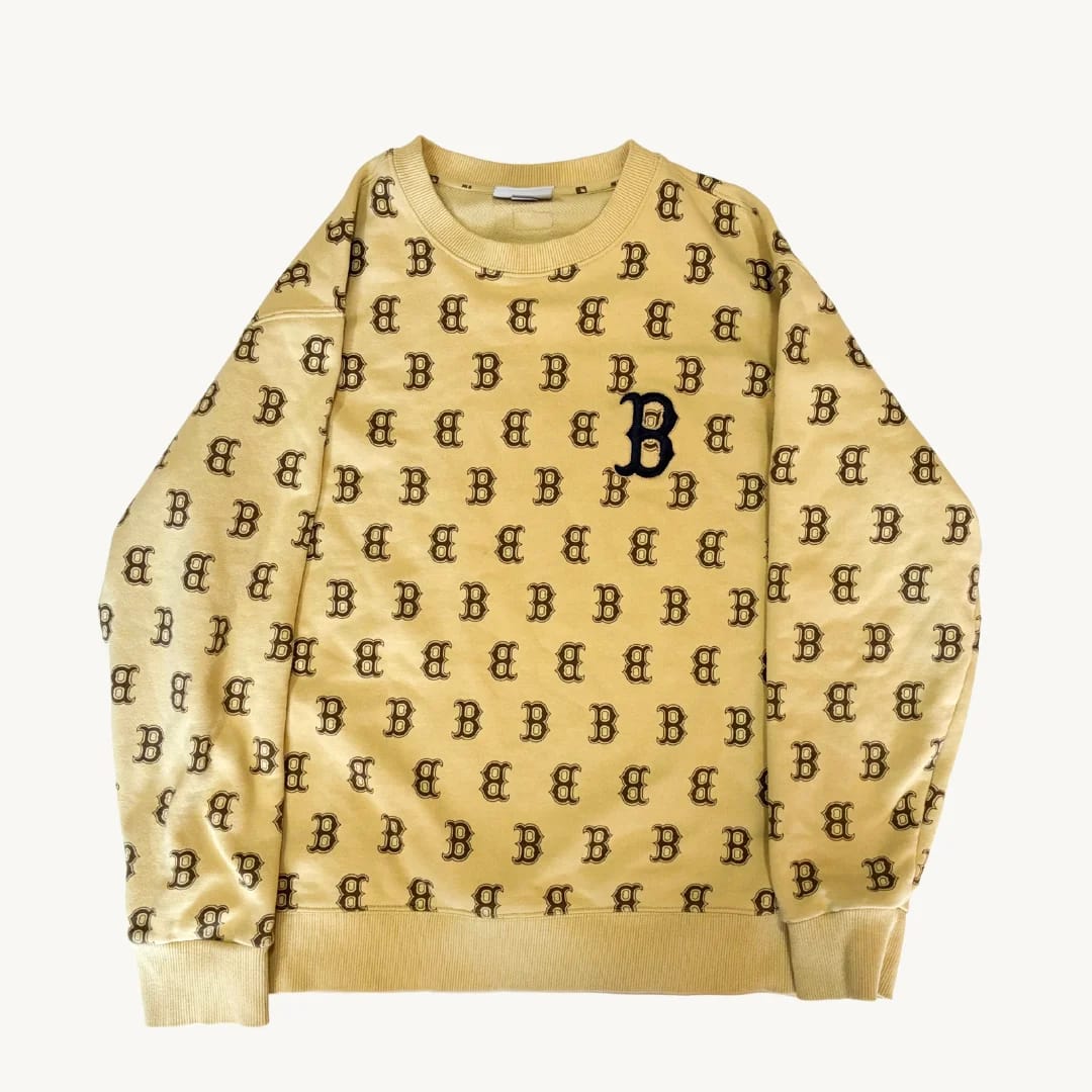 Poleron MLB Boston Red Sox Monogram Beige