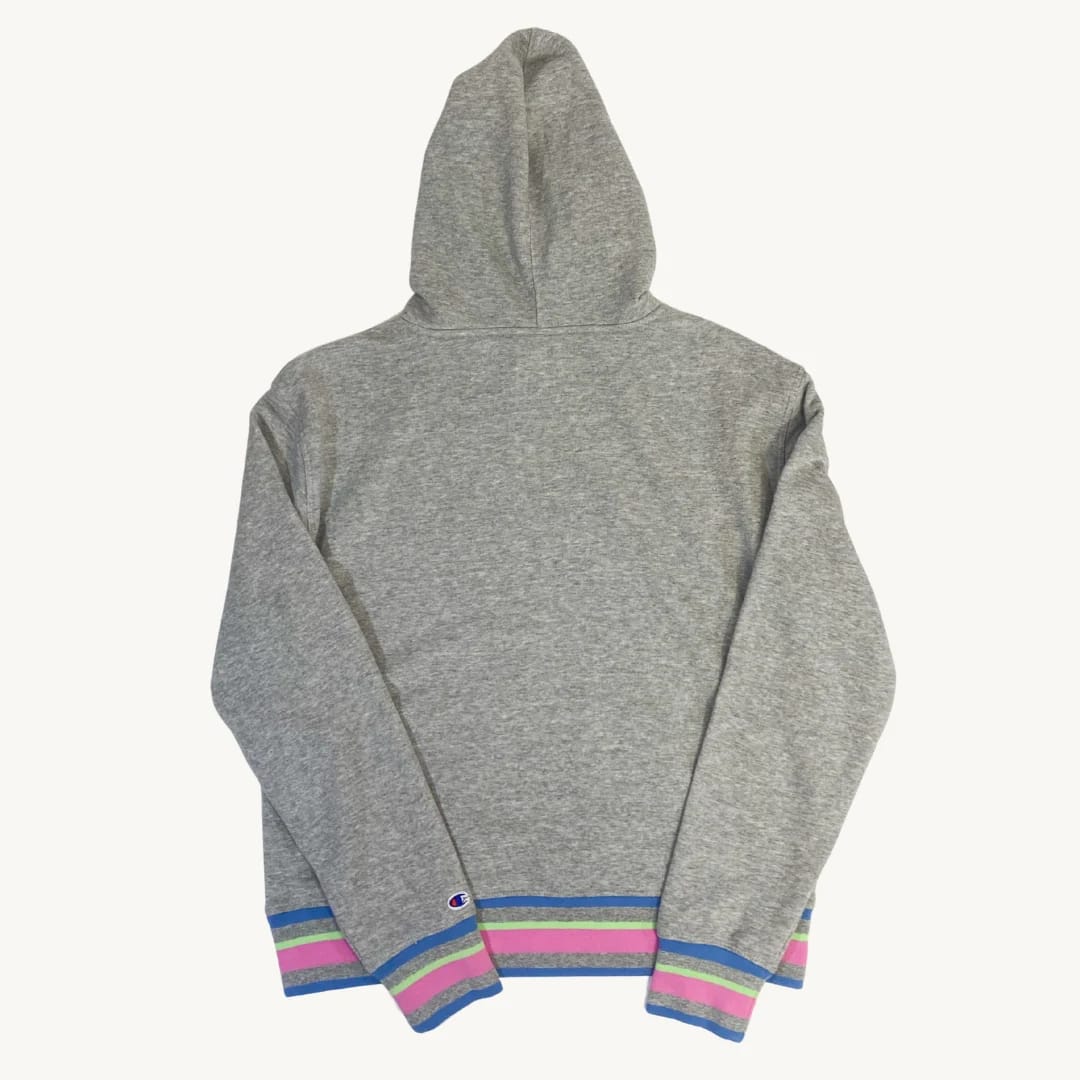 Poleron Champion gris con rosado