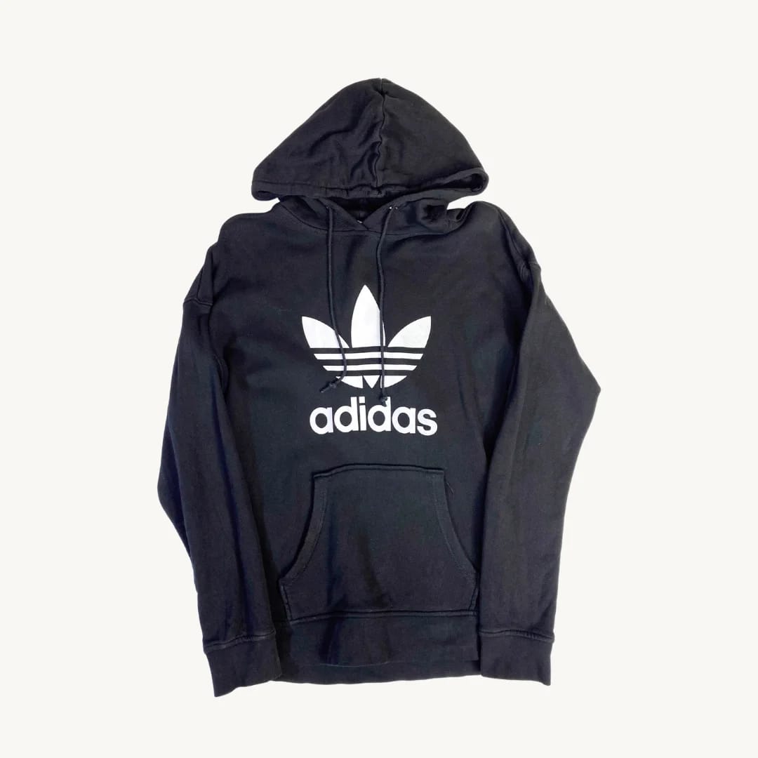 Poleron con Capucha Adidas Originals Trefoil en Negro