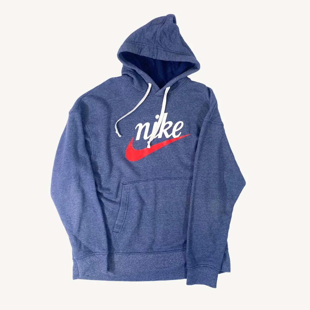 Poleron con Capucha Nike Vintage Logo Azul