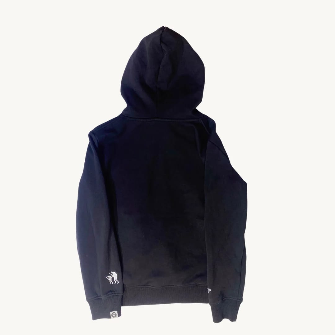 Poleron Negro con Capucha Logo BAPE