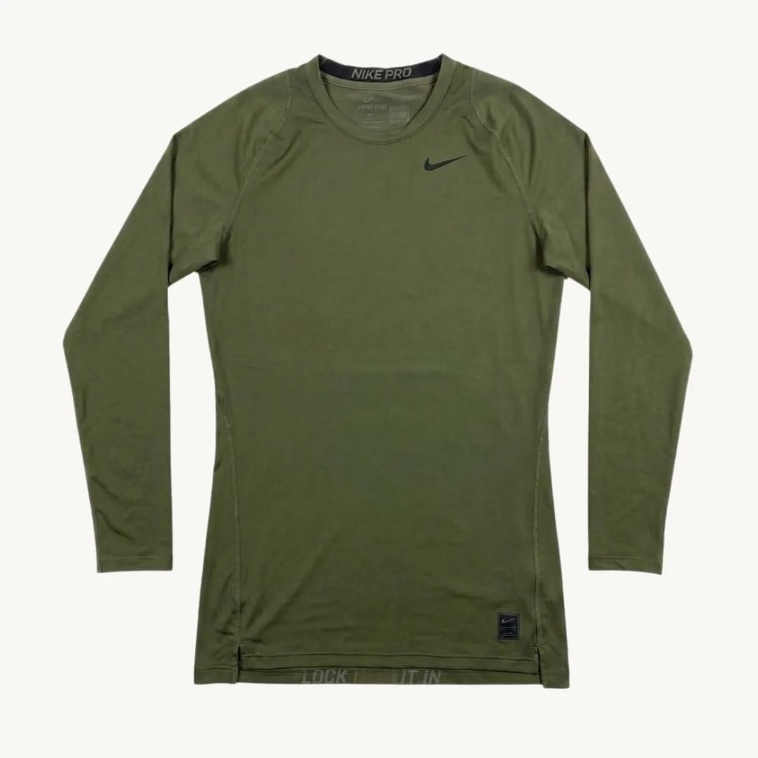 Primera Capa de Compresión Nike Pro - Verde Oliva