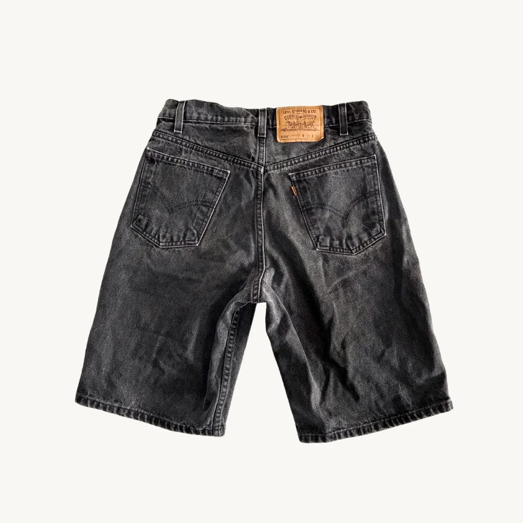 Shorts Levi's Denim Gris Lavado - Corte Bermuda