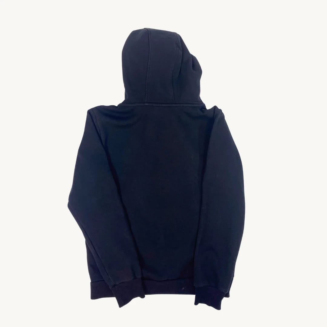Poleron con Capucha Fila Milano Negra Logo Grande