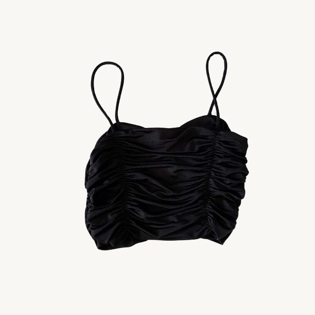 Top Crop Amisu - Diseño Drapeado
