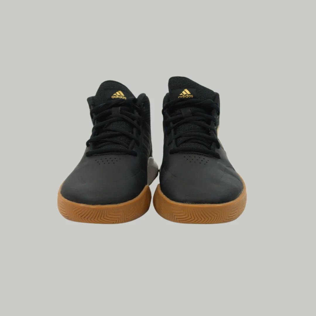 Zapatillas de Baloncesto Adidas High Top Negro y Dorad