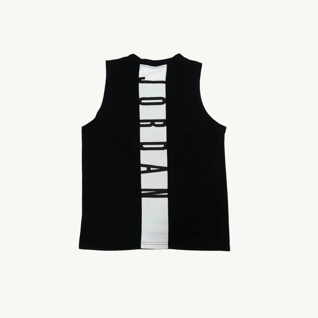 Camiseta de Basquetbol Jordan Jumpman Clasica Negra Blanca — foto 2