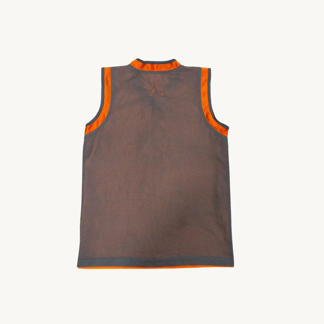 Camiseta de Basquetbol Jordan Reversible Gris Naranja — foto 2