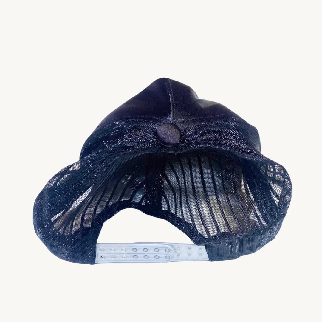 Gorra Trucker MLB Los Angeles Dodgers Negro Satinado Malla — foto 3