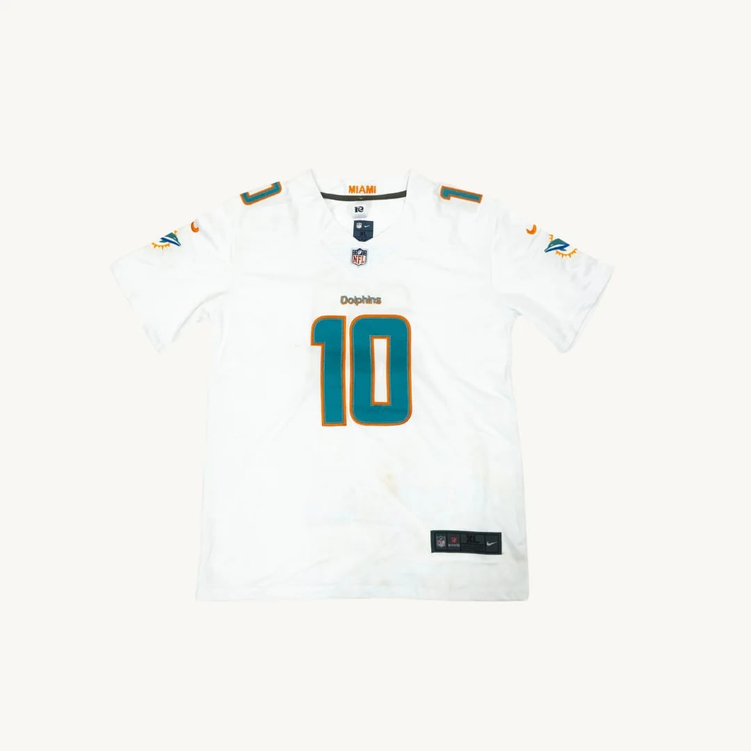 Jersey de Futbol Americano Miami Dolphins Tyreek Hill 10 Nike Blanco