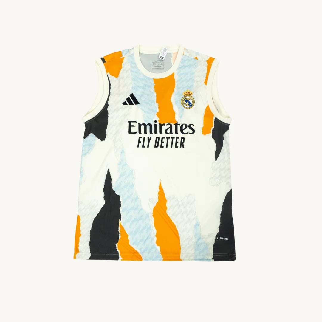 Polera sin Mangas de Entrenamiento Real Madrid Adidas Multicolor