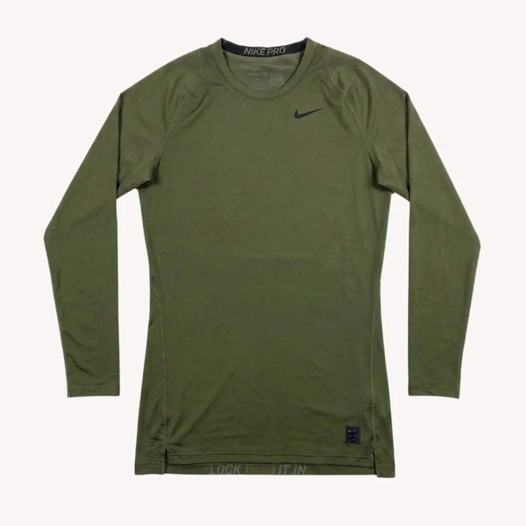 Primera Capa de Compresión Nike Pro - Verde Oliva