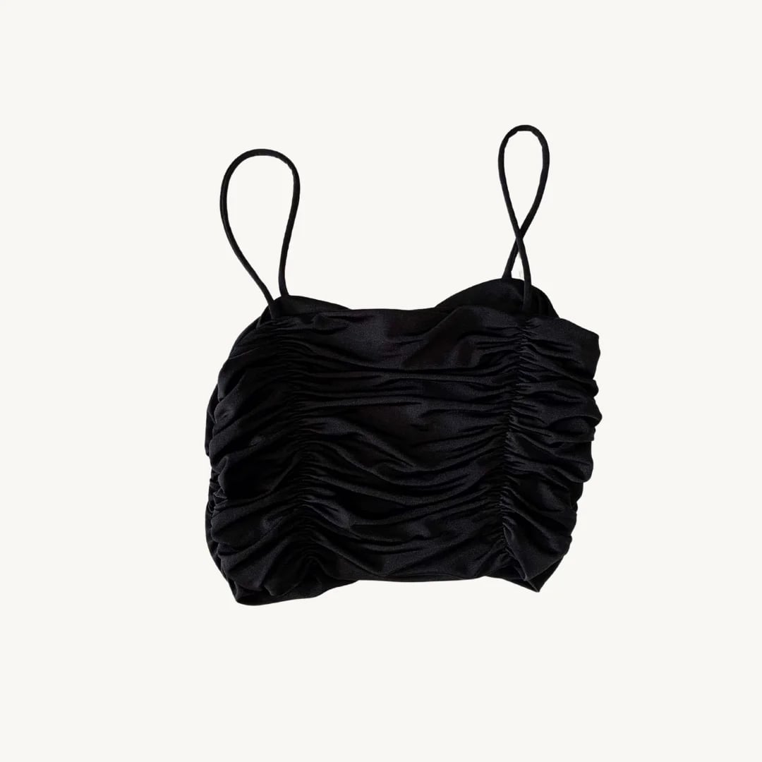 Top Crop Amisu - Diseño Drapeado