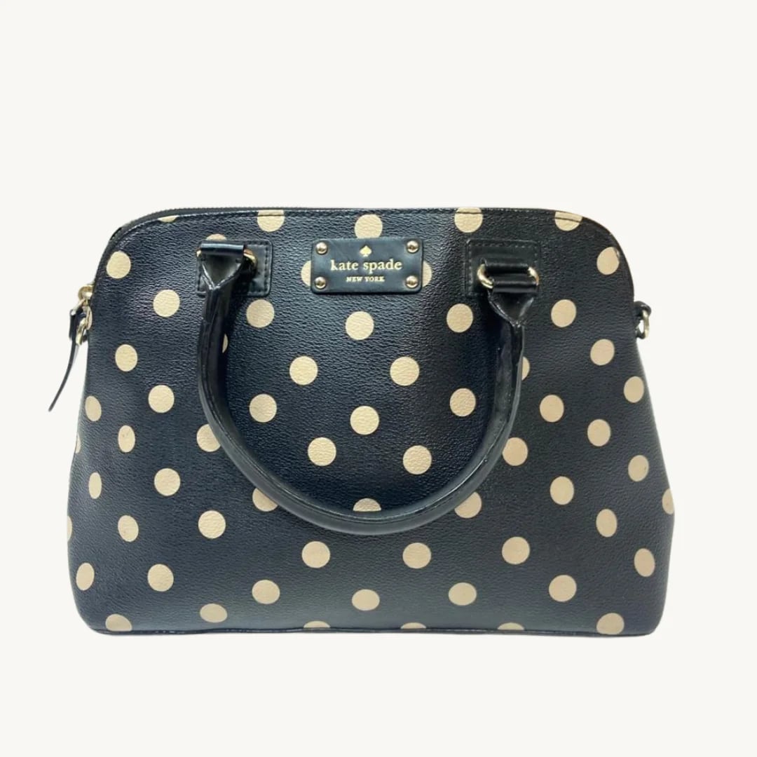 Bolso Satchel Kate Spade New York Maise de Piel con Estampado de Lunares