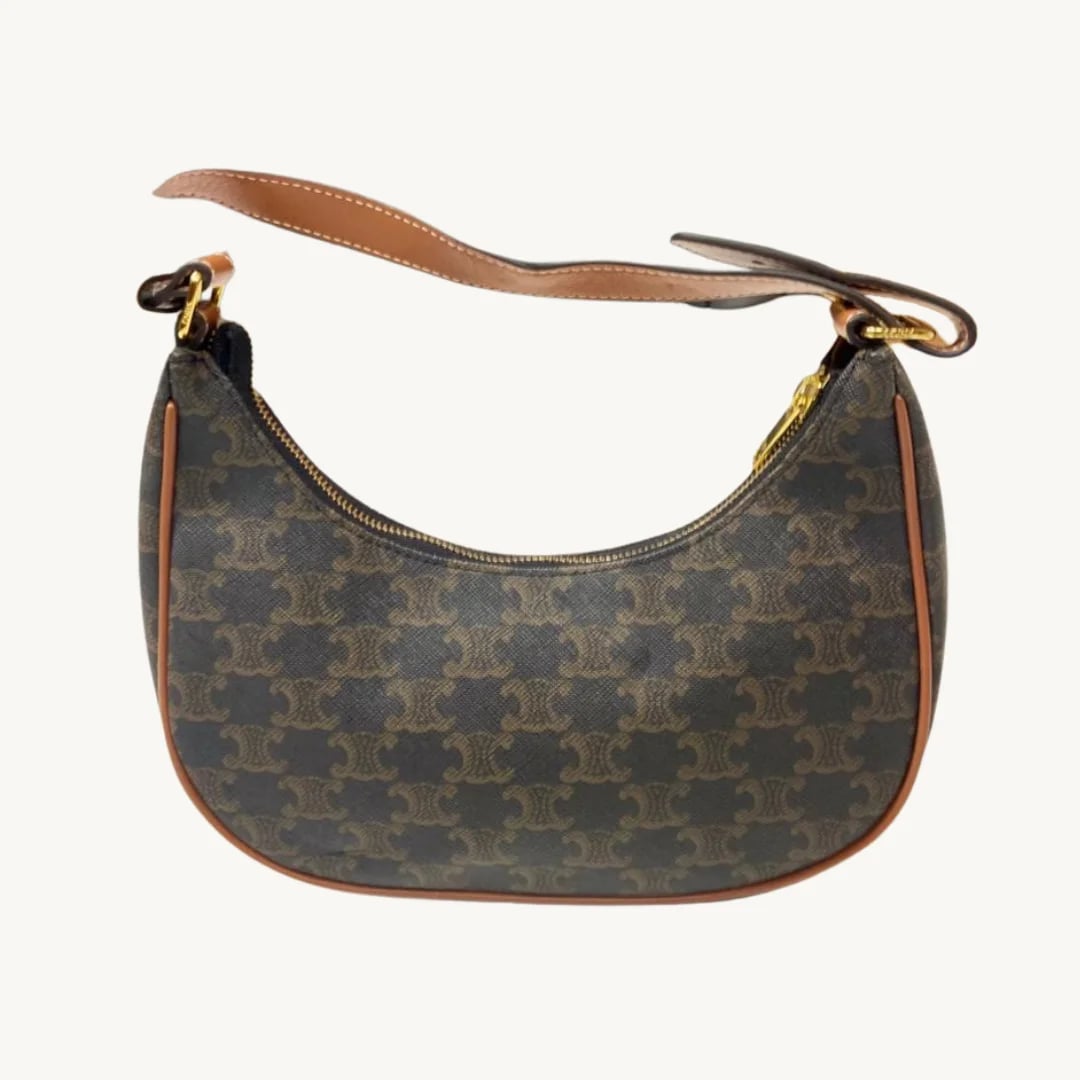 Celine Ava Bag Triomphe Canvas Tan