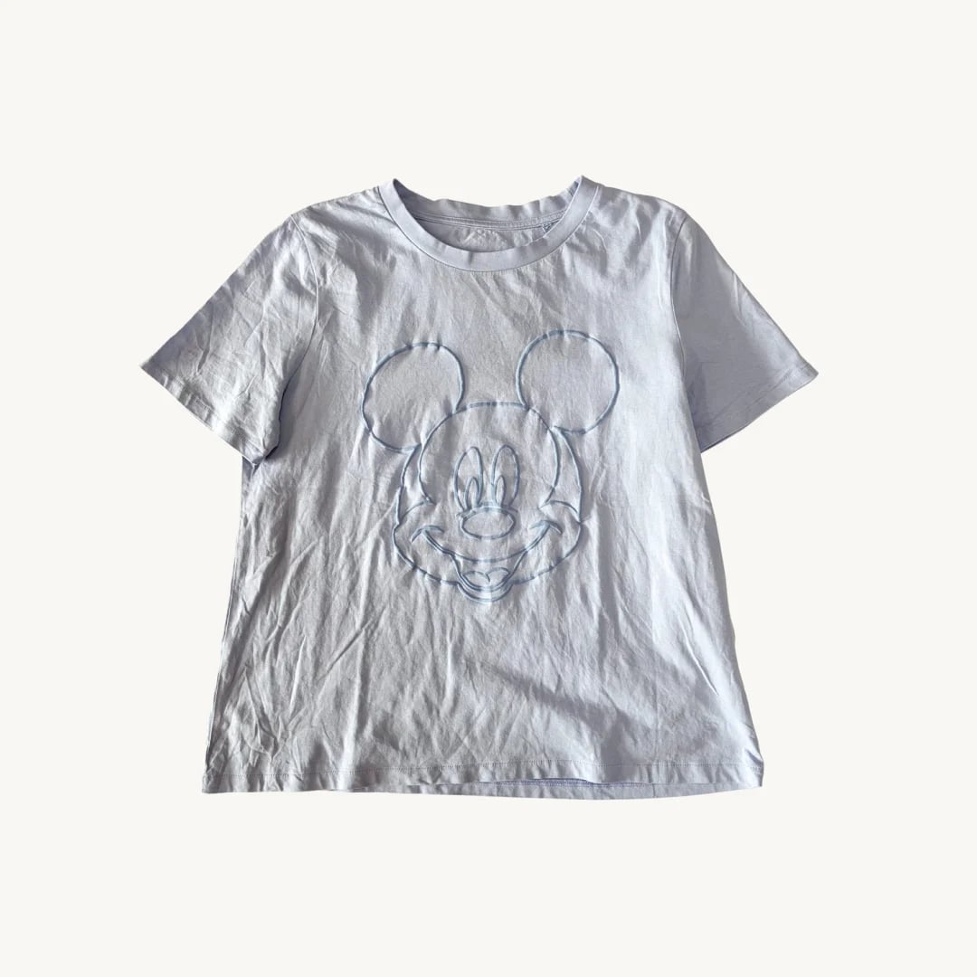 Polera Disney Mickey Mouse - Celeste Pastel