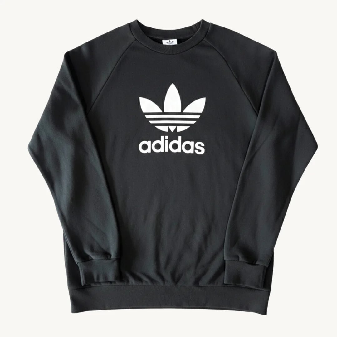Poleron Adidas Originals Trefoil Crewneck Negro