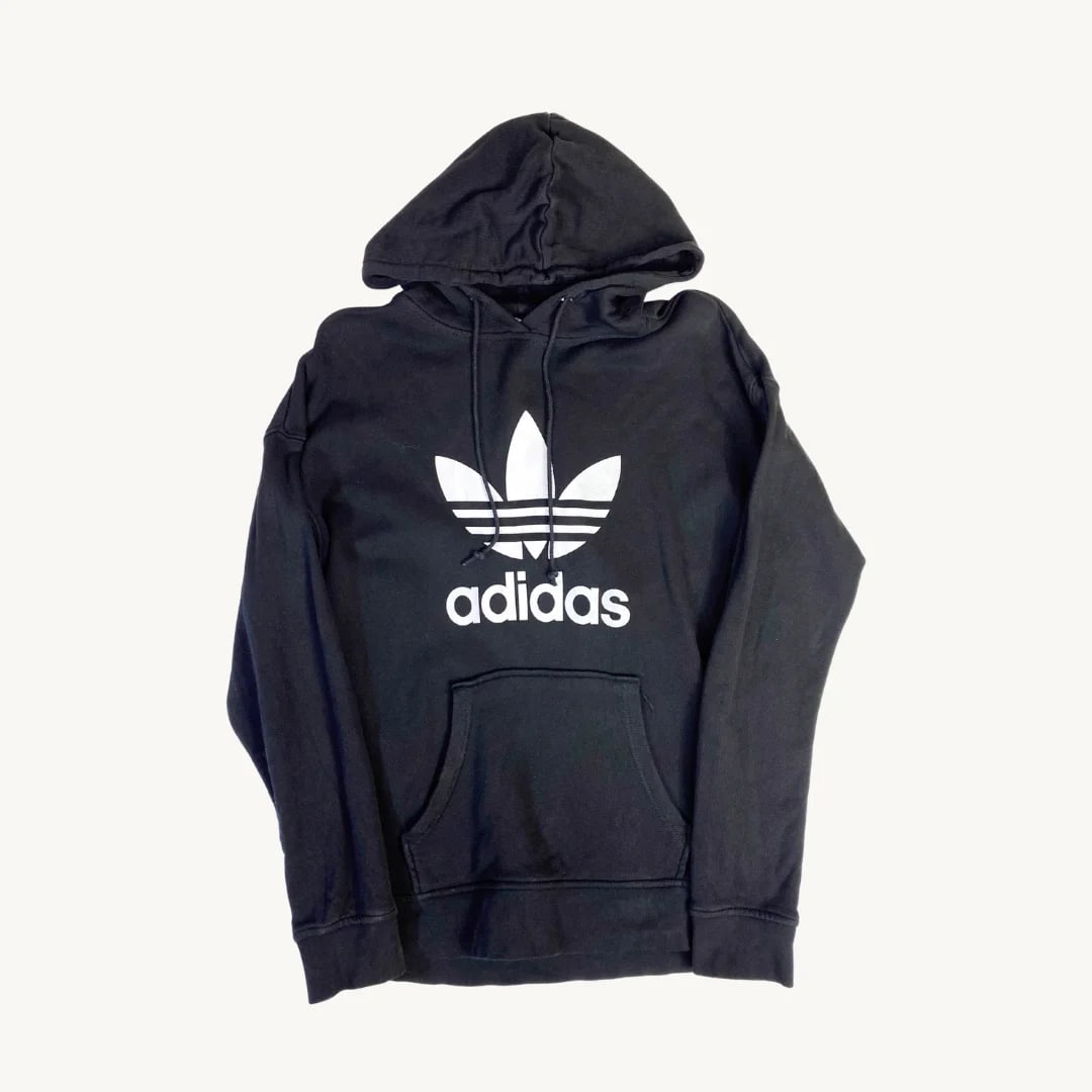Poleron con Capucha Adidas Originals Trefoil en Negro
