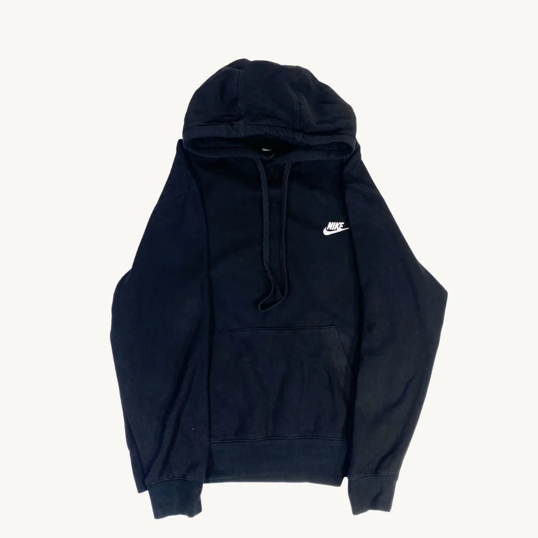Poleron Nike negro con gorro