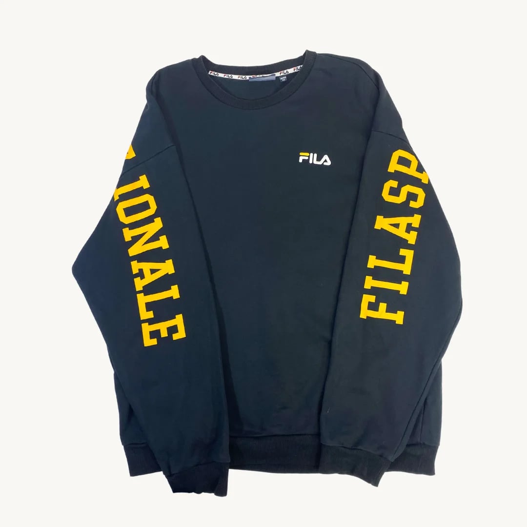 Poleron Fila Vintage Style Team – Retro College Crewneck