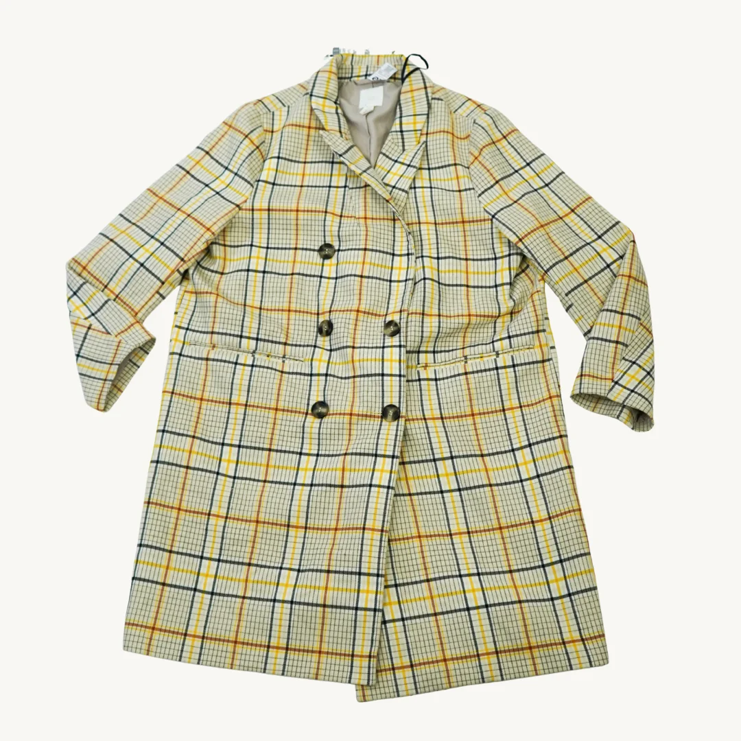 Abrigo Largo H&M a Cuadros Escoceses