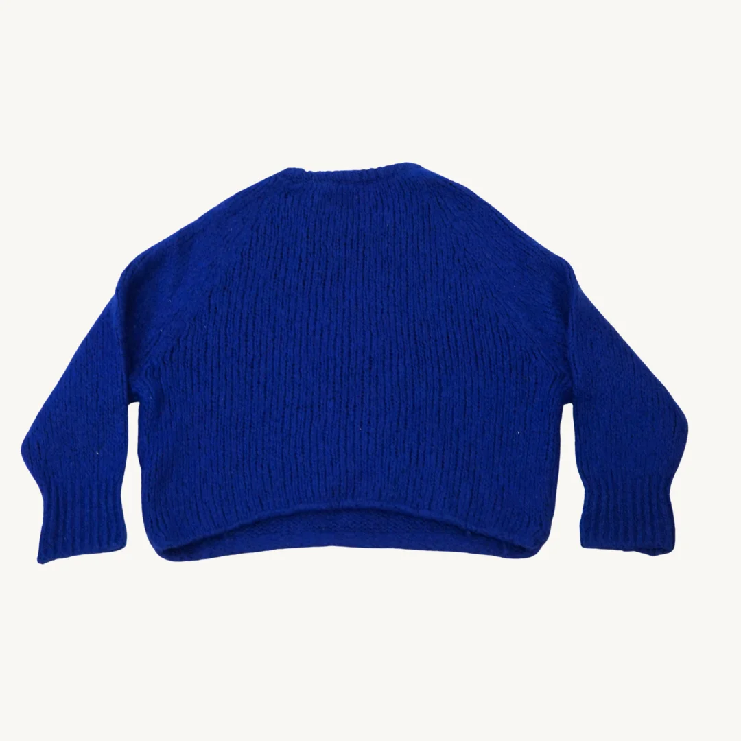 Suéter Zara de Punto Grueso Azul Francia — foto 2