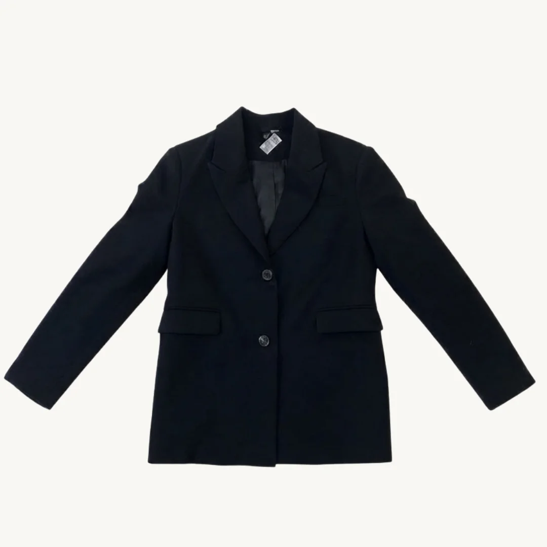 Blazer H&M Negro Estructurado
