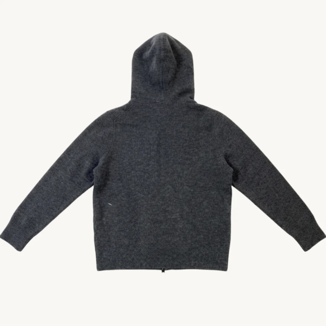 Polerón Zara de Punto Fino Gris Melange con Gorro — foto 2
