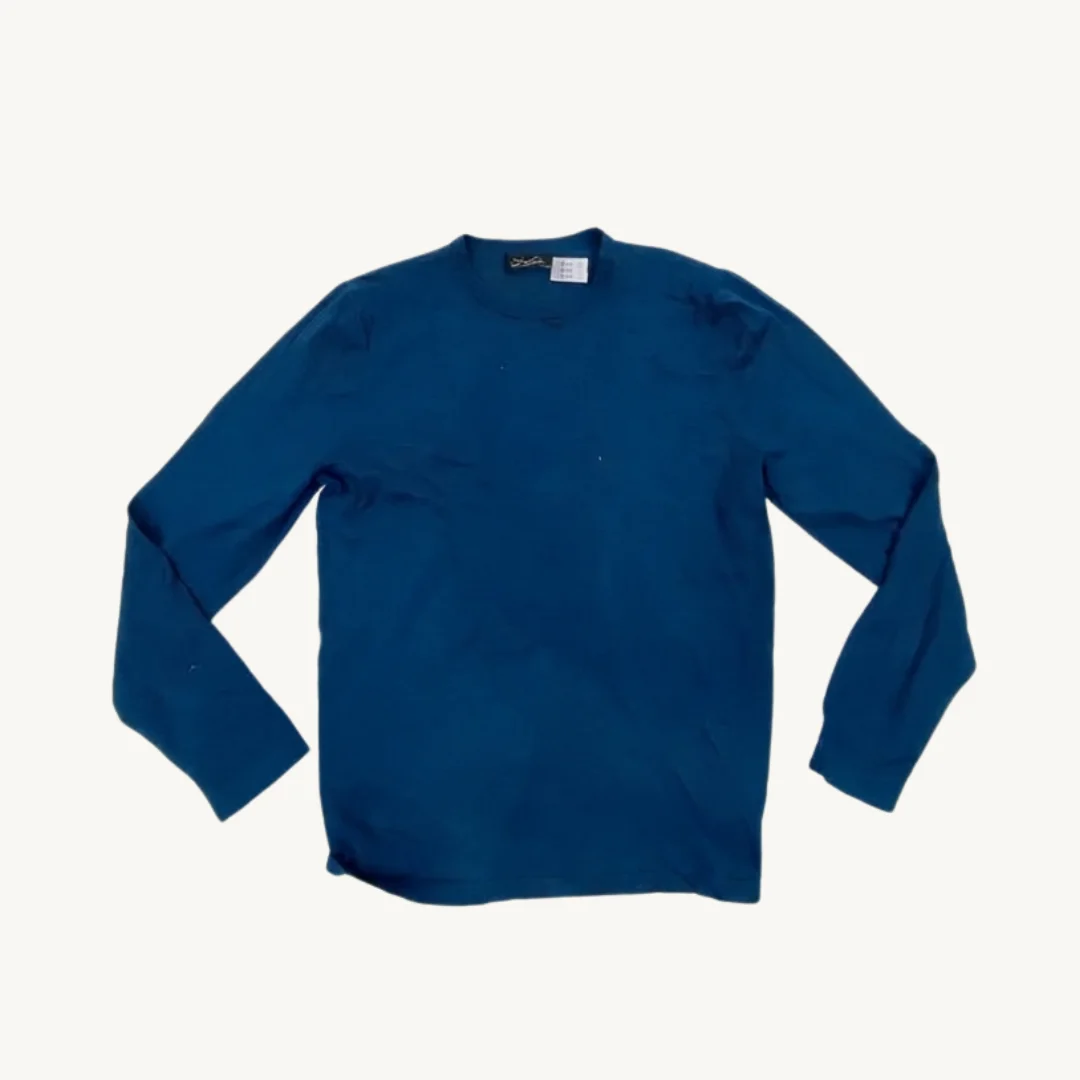Polera Zara Man de Hilo Delgado Azul