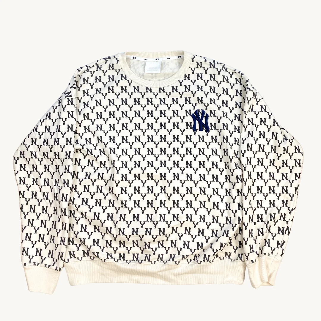 Poleron MLB Yankees crema