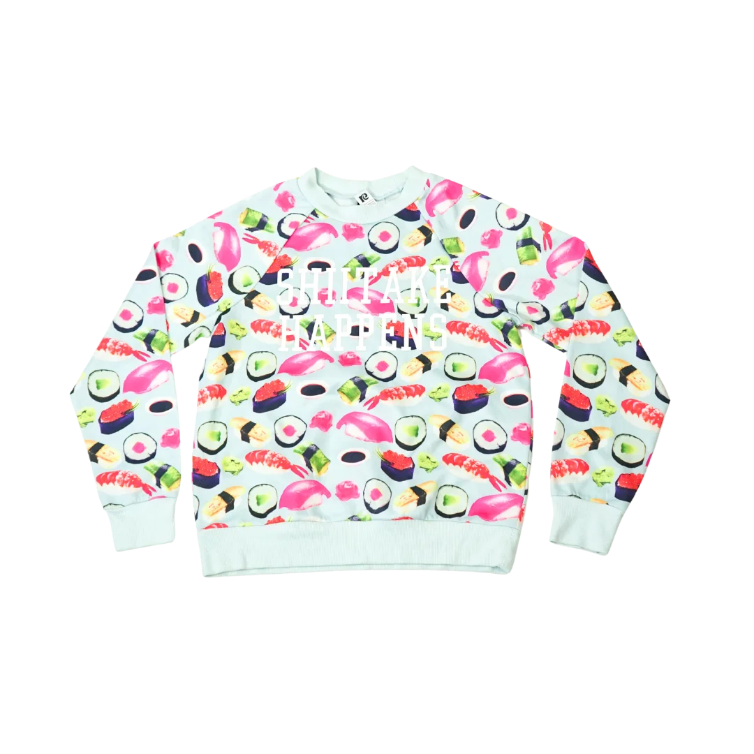 Polerón H&M Celeste con Estampado de Sushi