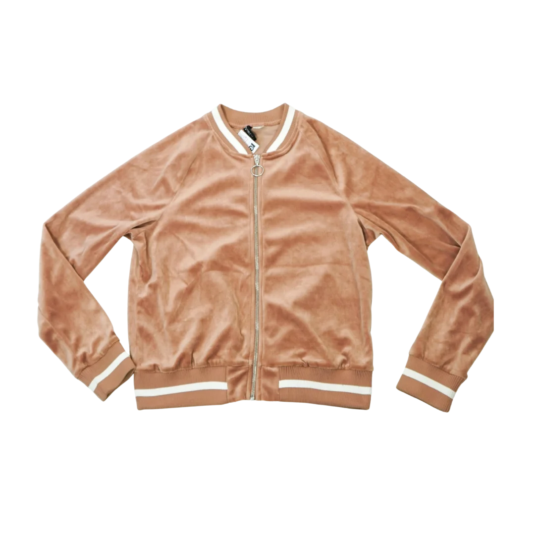 Chaqueta Bomber H&M de Terciopelo Palo de Rosa